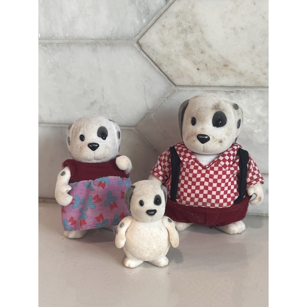 Li'l Woodzeez Woofwinkle Dog Family‎ Of 3 Dalmation TLC